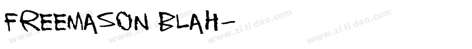 Freemason Blah字体转换